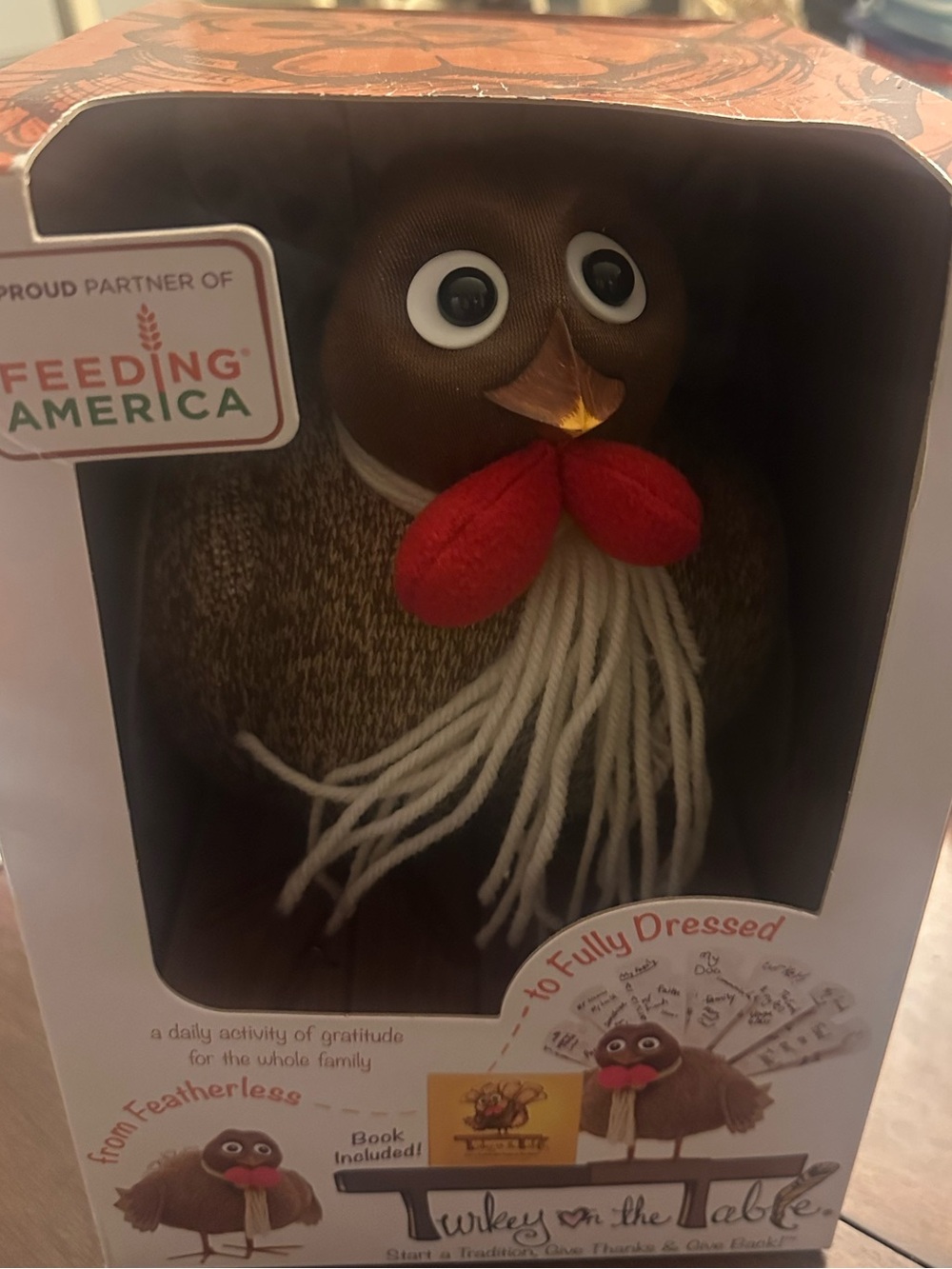 Turkey on the Table Thanksgiving gratitude kit, boxed, Feeding America